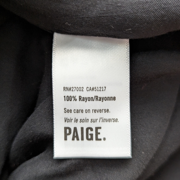 Paige Black Smocked Mini Dress Size S Boho Romantic Feminine Cottagecore - Picture 12 of 15